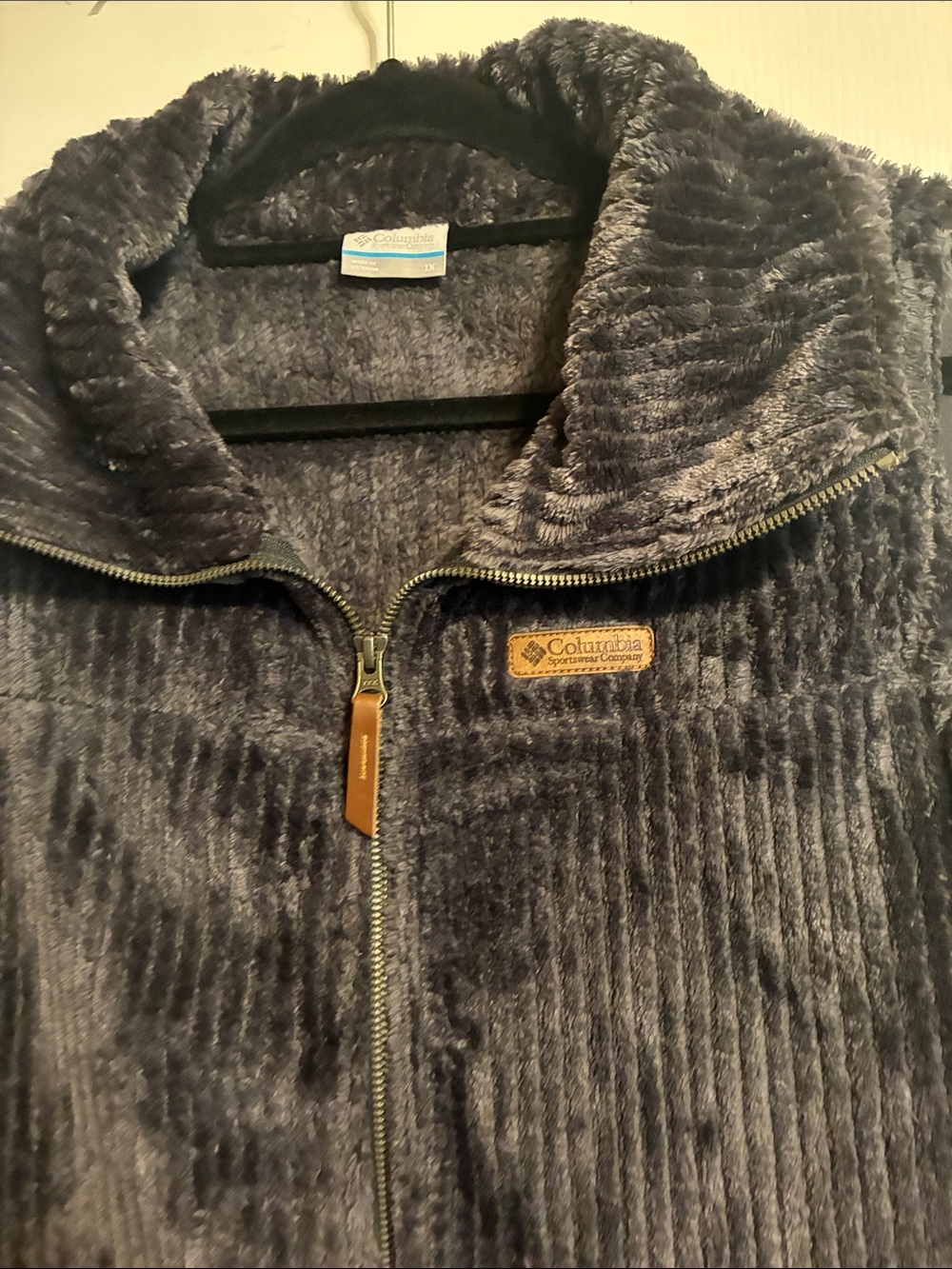 Columbia Plush Ribbed Zip Jacket - Charcoal - Picture 5 of 6
